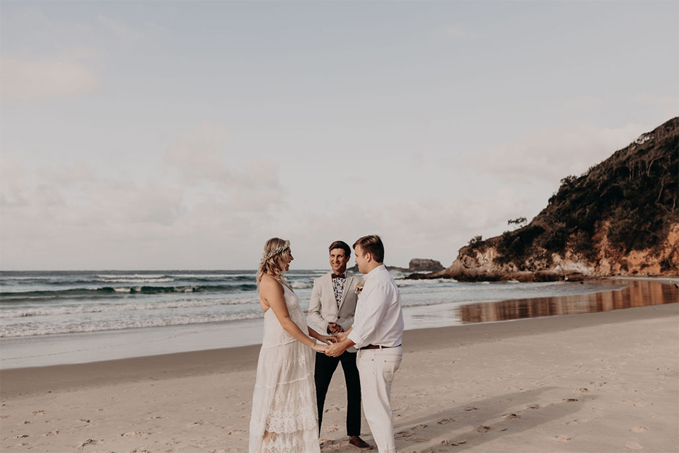 Broken Head Elopement - Megan & Taj - Byron Bay Beach Wedding
