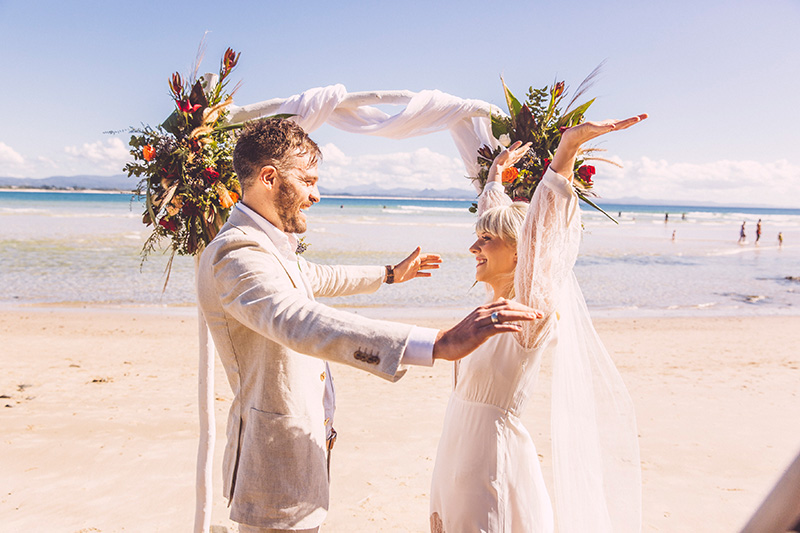 Hitched In Paradise - Byron Bay Wedding - Nick & Fiona Elopement